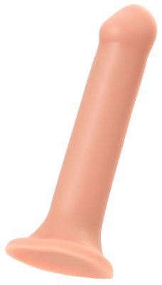 Фаллос на присоске Silicone Bendable Dildo XL - 20 см, цвет: телесный