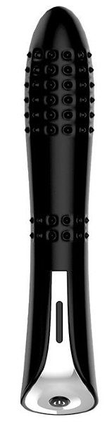 Вибромассажер MAGIC NUBBED THRUSTER - 12,5 см, цвет: черный