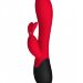 Вибратор Gemini с клиторальным стимулятором и нагревом, цвет: красный - 20,8 см