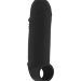Удлиняющая насадка Stretchy Thick Penis Extension No.35 - 15,2 см, цвет: черный