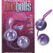 Вагинальные шарики Duo Balls со смещенным центром тяжести, цвет: фиолетово-белый