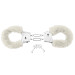 Меховые наручники Pipedream Beginner's Furry Cuffs, цвет: белый