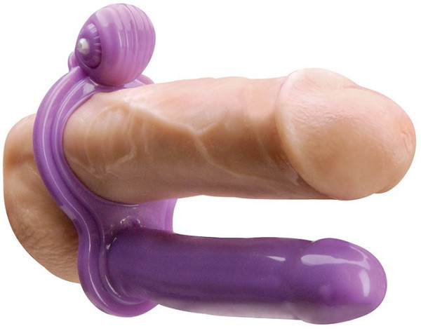 Насадка на пенис My First Double Penetrator для двойного проникновения с вибрацией