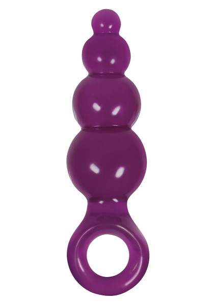 Анальная пробка Jolie Ripples, цвет: фиолетовый - 12 см