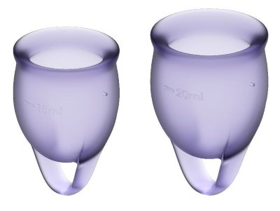 Набор менструальных чаш Feel confident Menstrual Cup, цвет: фиолетовый