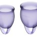 Набор менструальных чаш Feel confident Menstrual Cup, цвет: фиолетовый
