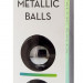 Хромированные вагинальные шарики Domino Metallic Balls с петелькой для извлечения