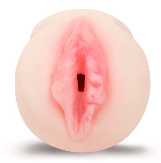 Реалистичный мастурбатор-вагина с розовыми губками, цвет: телесный