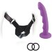 Страпон на регулируемом поясе с кольцами Advanced Harness Kit With Ai, цвет: фиолетовый - 16,5 см