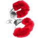 Меховые наручники Pipedream Original Furry Cuffs, цвет: красный