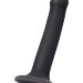 Фаллос на присоске Silicone Bendable Dildo M - 18 см, цвет: черный
