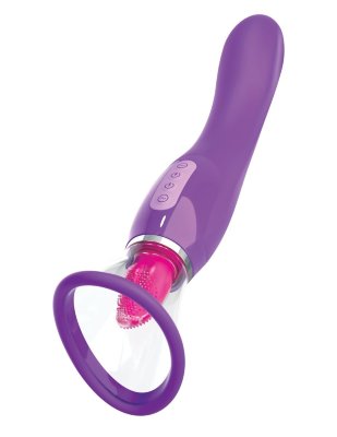 Вакуумный клиторальный стимулятор Pipedream Her Ultimate Pleasure, цвет: фиолетовый