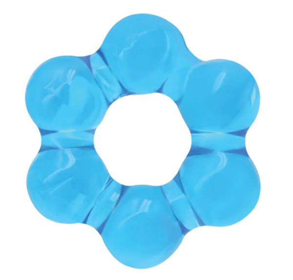 Эрекционное кольцо Spinner Ring, цвет: голубой
