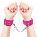Замшевые манжеты Pipedream Pink Wrist Cuffs, цвет: розовый