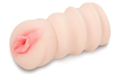 Реалистичный рельефный мастурбатор-вагина, цвет: телесный