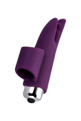 Вибронасадка на палец JOS Tessy - 9,5 см, цвет: фиолетовый