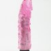 Вибратор-реалистик с венками - 22 см, цвет: розовый