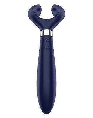Вибромассажер для пар Satisfyer Partner Multifun 3, цвет: синий