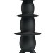 Анальная елочка с богатым рельефом - 13,2 см, цвет: черный