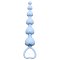 Анальная цепочка Heart s Beads Blue, цвет: голубой - 18 см