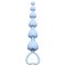 Анальная цепочка Heart s Beads Blue, цвет: голубой - 18 см