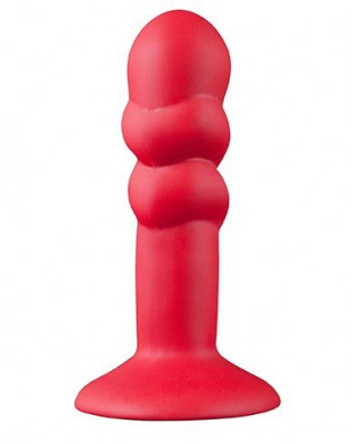 Анальная пробка Shove Up 5inch Silicone Butt Plug Red, цвет: красный - 12,7 см