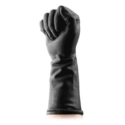 Латексные перчатки для фистинга Fisting Gloves, цвет: черный