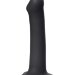 Фаллос на присоске Silicone Bendable Dildo L - 19 см, цвет: черный
