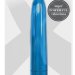 Гладкая вибропуля Rocket Bullet - 8,9 см, цвет: голубой