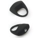 Эрекционное кольцо Lit-Up Silicone Stimu Ring 8, цвет: черный