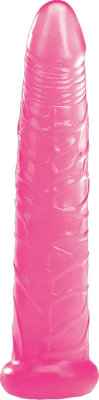 Желейный фаллоимитатор - 16,5 см, цвет: розовый