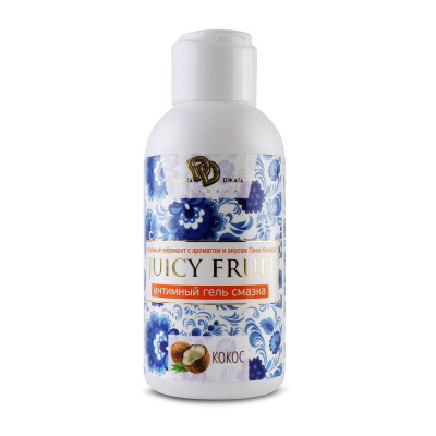 Интимный гель Juicy Fruit на водной основе с ароматом кокоса - 100 мл.