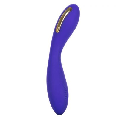 Вибратор с электростимуляцией Intimate E-Stimulator Wand - 21,5 см, цвет: фиолетовый