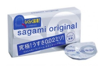 Ультратонкие презервативы Sagami Original QUICK - 6 шт.