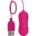 Рельефная, работающая от USB вибропуля Fun, цвет: розовый