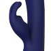 Вибромассажер-кролик THEMIS - 22 см, цвет: синий
