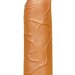 Реалистичная насадка-удлинитель - 16,5 см, цвет: коричневый
