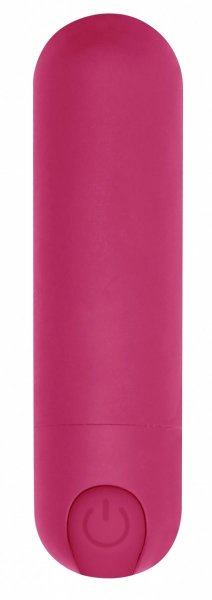 Перезаряжаемая вибропуля 7 Speed Rechargeable Bullet - 7,7 см, цвет: розовый
