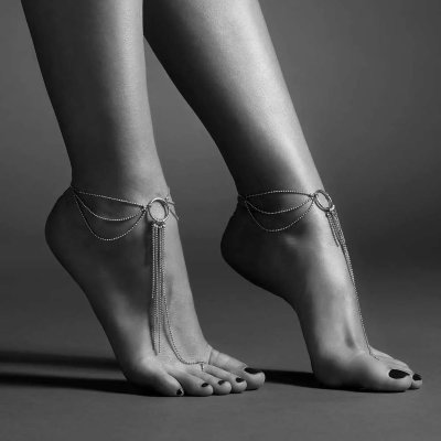 Браслеты на ноги Magnifique Feet Chain, цвет: серебристый