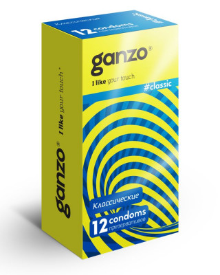 Классические презервативы Ganzo Classic с обильной смазкой - 12 шт.