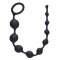 Анальная цепочка Long Pleasure Chain, цвет: черный - 35 см
