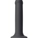 Фаллос с имитацией эякуляции Silicon Cum Dildo L - 19,6 см, цвет: черный