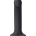 Фаллос с имитацией эякуляции Silicon Cum Dildo L - 19,6 см, цвет: черный