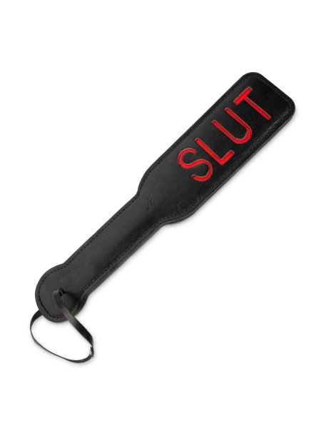 Шлепалка с надписью Slut - 31,5 см, цвет: черный