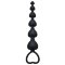 Анальная цепочка Heart s Beads Black, цвет: черный - 18 см