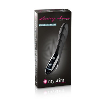 Вибратор MyStim Sizzling Simon Black Edition с электростимуляцией