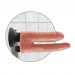 Двойной вибратор Pipedream Double Vibrating Double Penetrator, цвет: телесный - 20,3 см