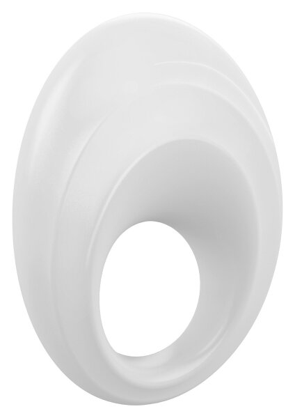 Эрекционное кольцо B5 с вибрацией, цвет: белый