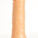 Реалистичный вибромассажер - 18 см, цвет: телесный