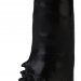 Реалистичный вибромассажер №10 - 17 см, цвет: черный